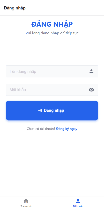 Course App mobile sign-in screen rendered from the Expo source